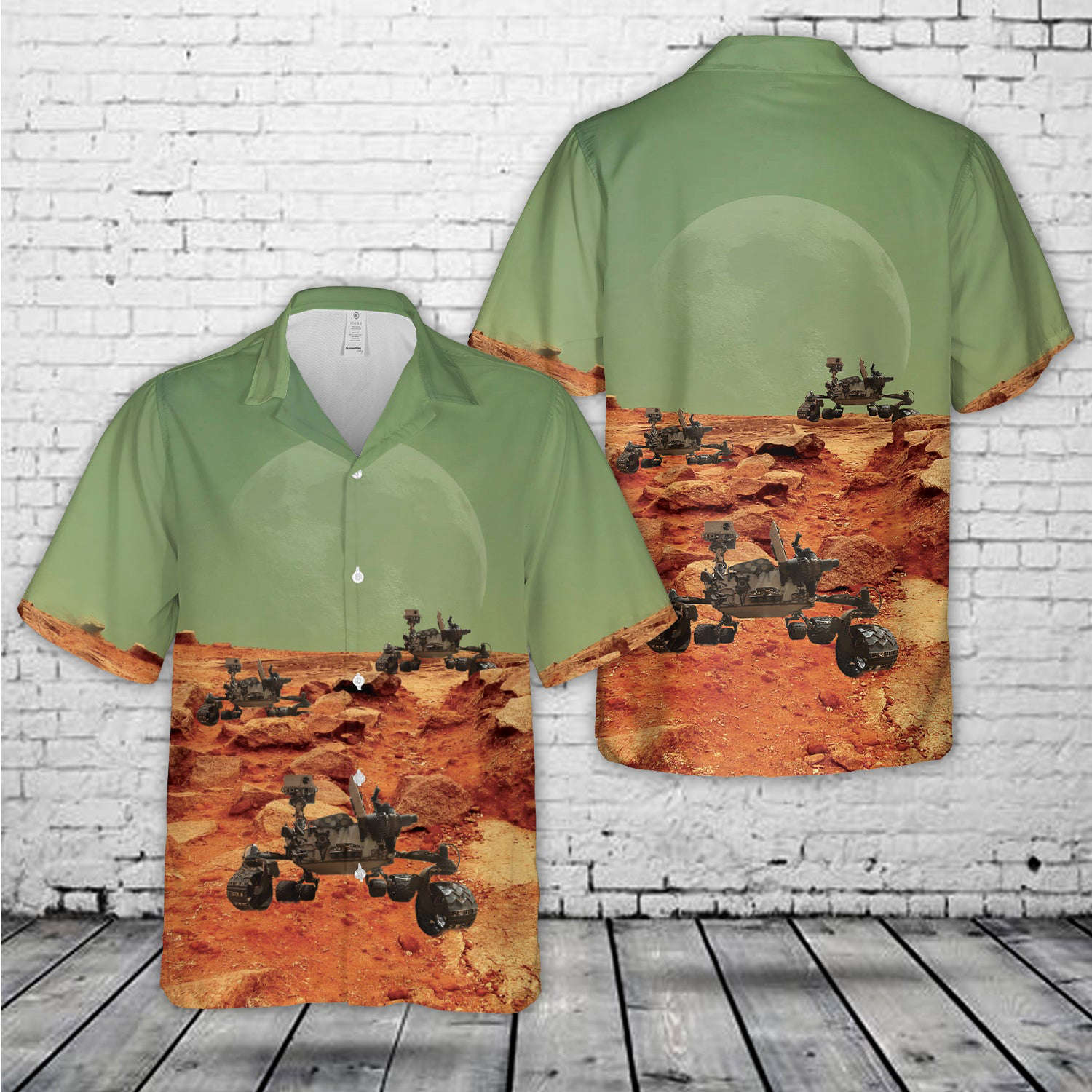 Curiosity Mars Rover Hawaiian Shirt Gift for Men Dad Father Gift for Men Dad Father