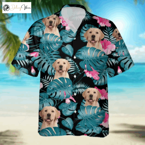 Personalized Hawaiian Shirt for Men: Upload Custom Photo Dog Print Stand Out with Trendy Men s Hawaiian Shirt!