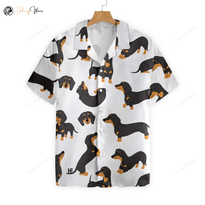Dachshund Hawaiian Shirt for Men and Women – Fun and Stylish Dog Print Apparel