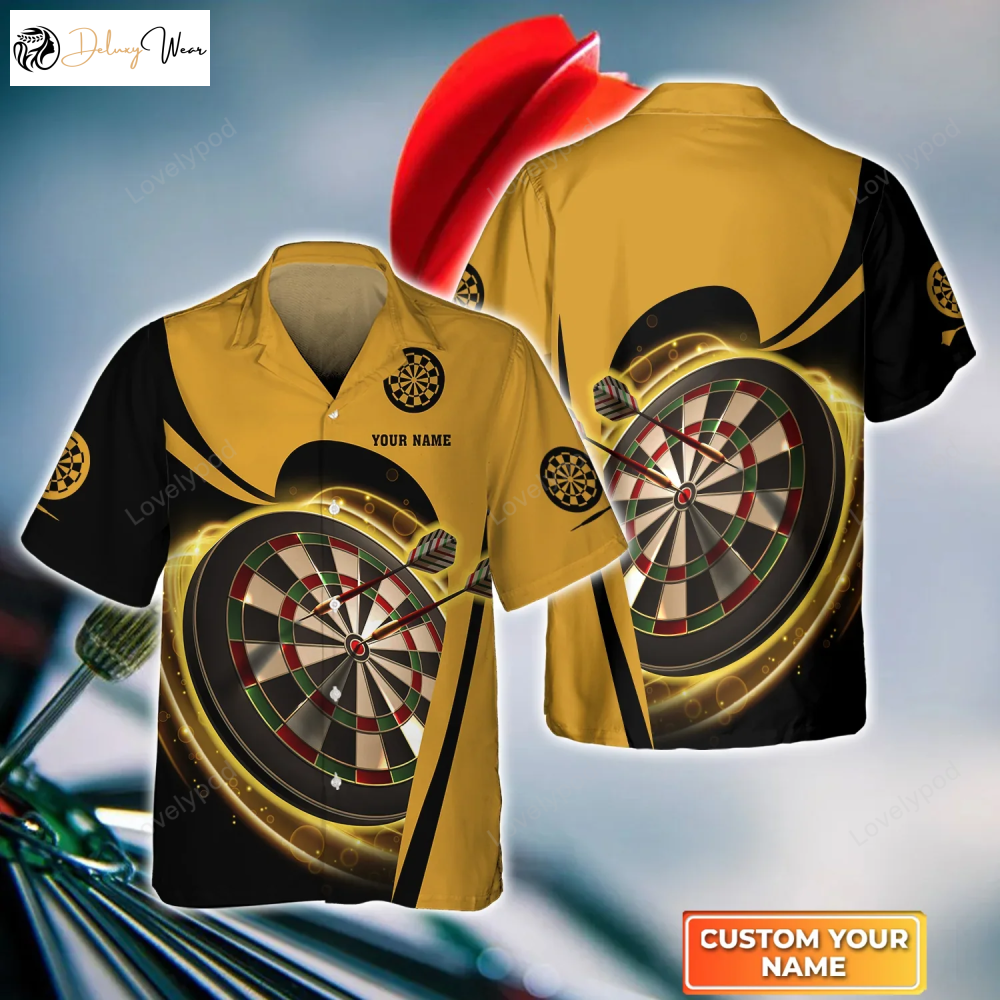 Dartboards Yellow Hawaiian Shirt Gift for Men Women Fans – Stylish Darts Team Shirt Gift for Men Women Fans for Men & Women