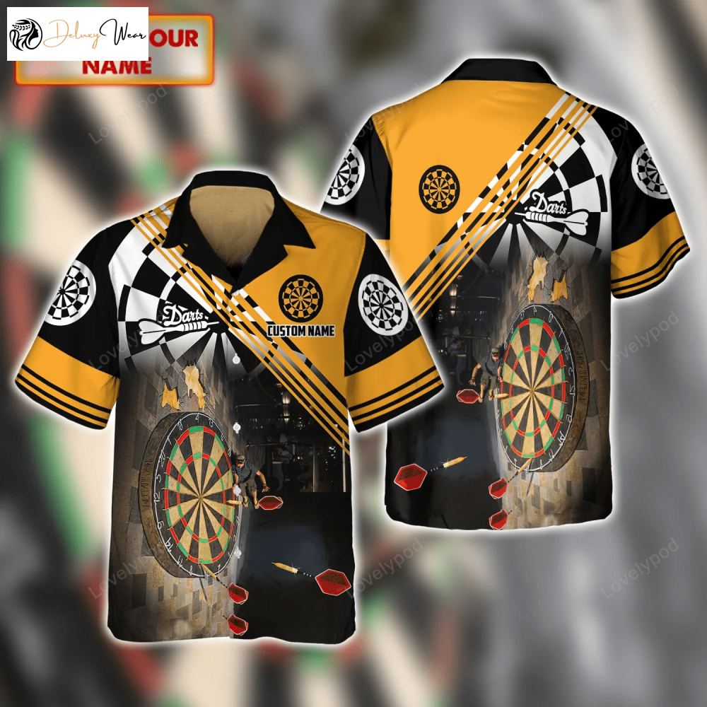 Darts 3D Hawaiian Shirt: Custom Men s & Women s Shirt with Tropical Vibe