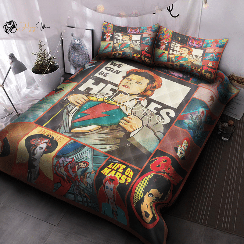 David Bowie 1 Bedding Set Decor Gift For Men Women Decor Gift For Men Women G95