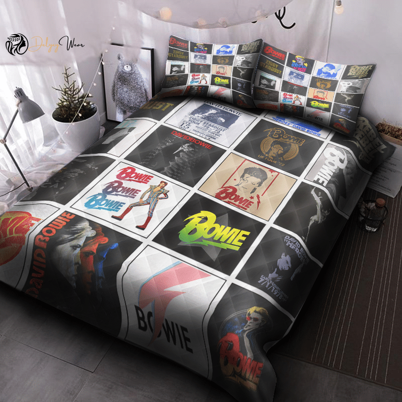 David Bowie 2 Bedding Set Decor Gift For Men Women Decor Gift For Men Women G95