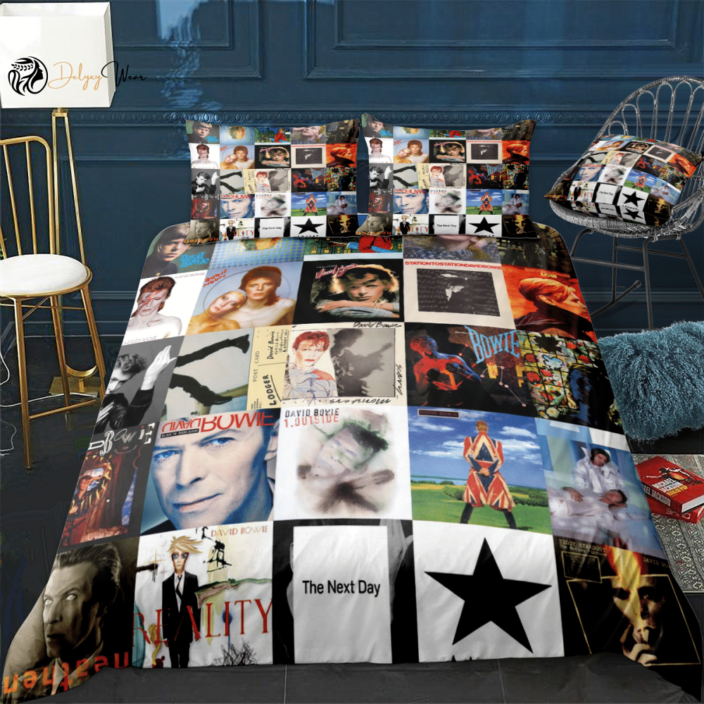 David Bowie 3 Bedding Set Decor Gift For Men Women Decor Gift For Men Women G95