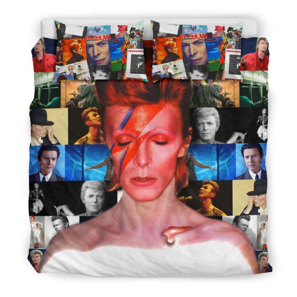 David Bowie Lover Bedding Set Decor Gift For Men Women Decor Gift For Men Women CH