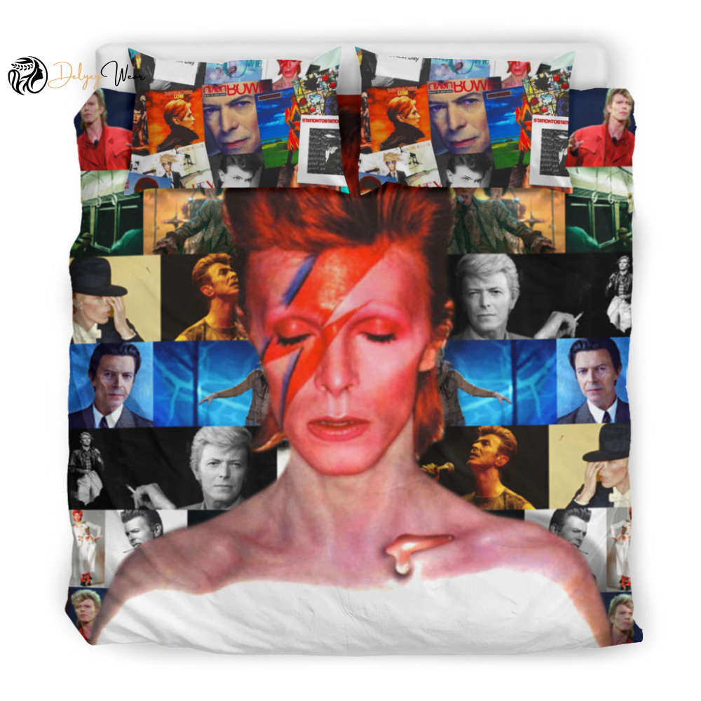David Bowie Lover Bedding Set Decor Gift For Men Women Decor Gift For Men Women CH