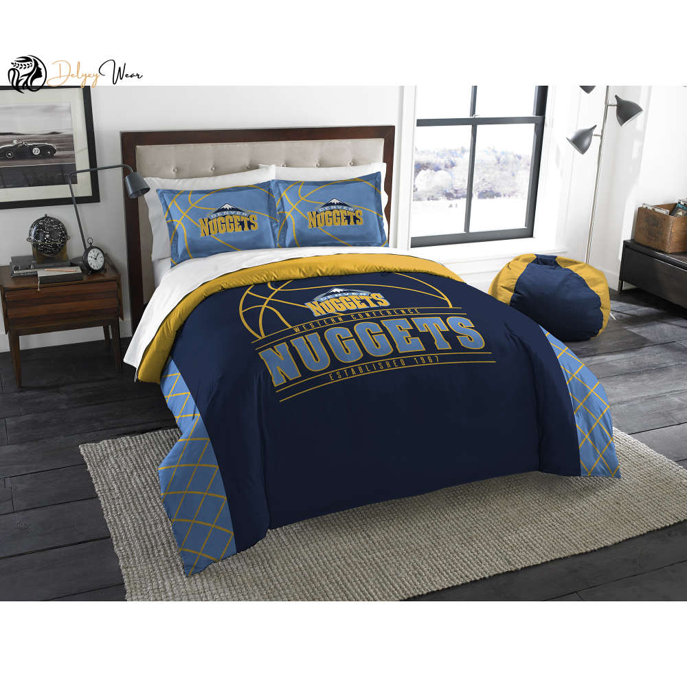 Denver Nuggets Lover Bedding Set Decor Gift For Men Women Decor Gift For Men Women G95