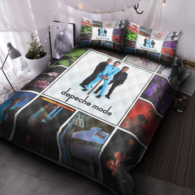 Depeche Mode Quilt Bedding Set Decor Gift For Men Women Decor Gift For Men Women CH