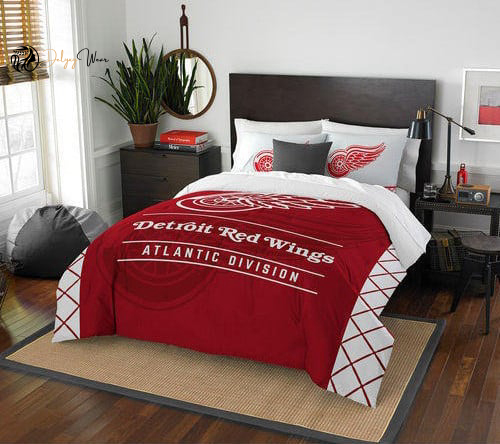 Detroit Red Wings 1 Bedding Set Decor Gift For Men Women Decor Gift For Men Women G95