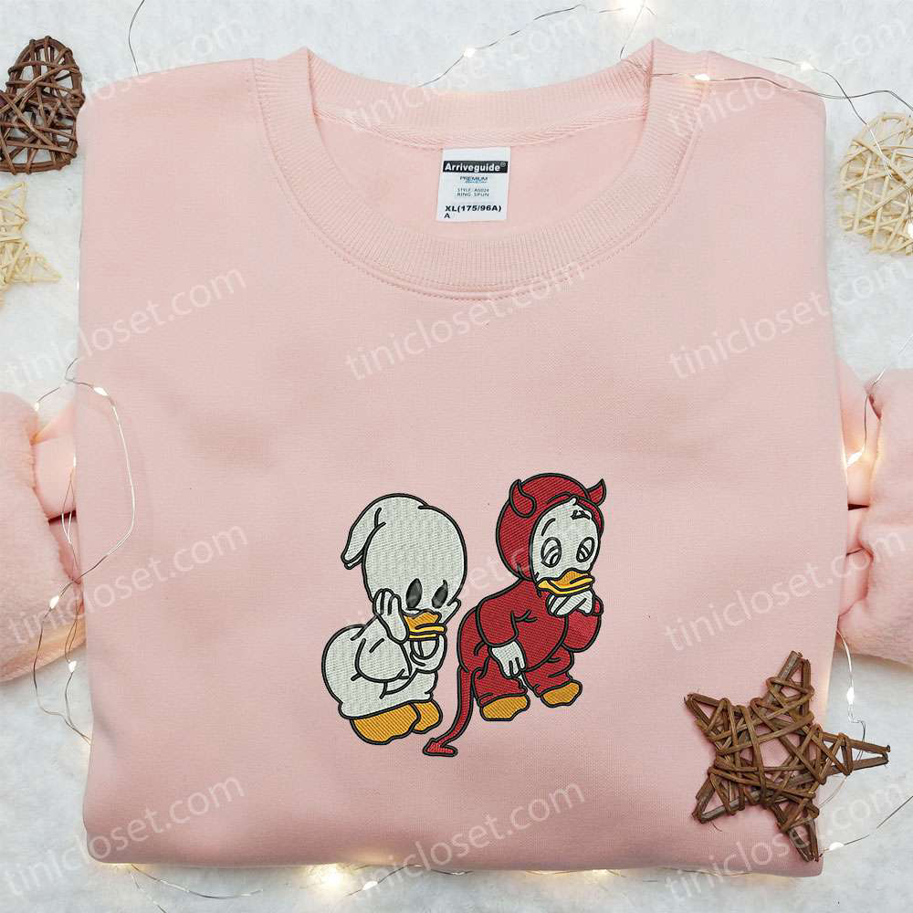 Spooky Chic: Donald Duck Halloween Embroidered Hoodie Disney Sweatshirt & Cute Shirt Spooky Chic: Donald Duck Halloween Embroidered Hoodie Disney Sweatshirt & Cute Shirt