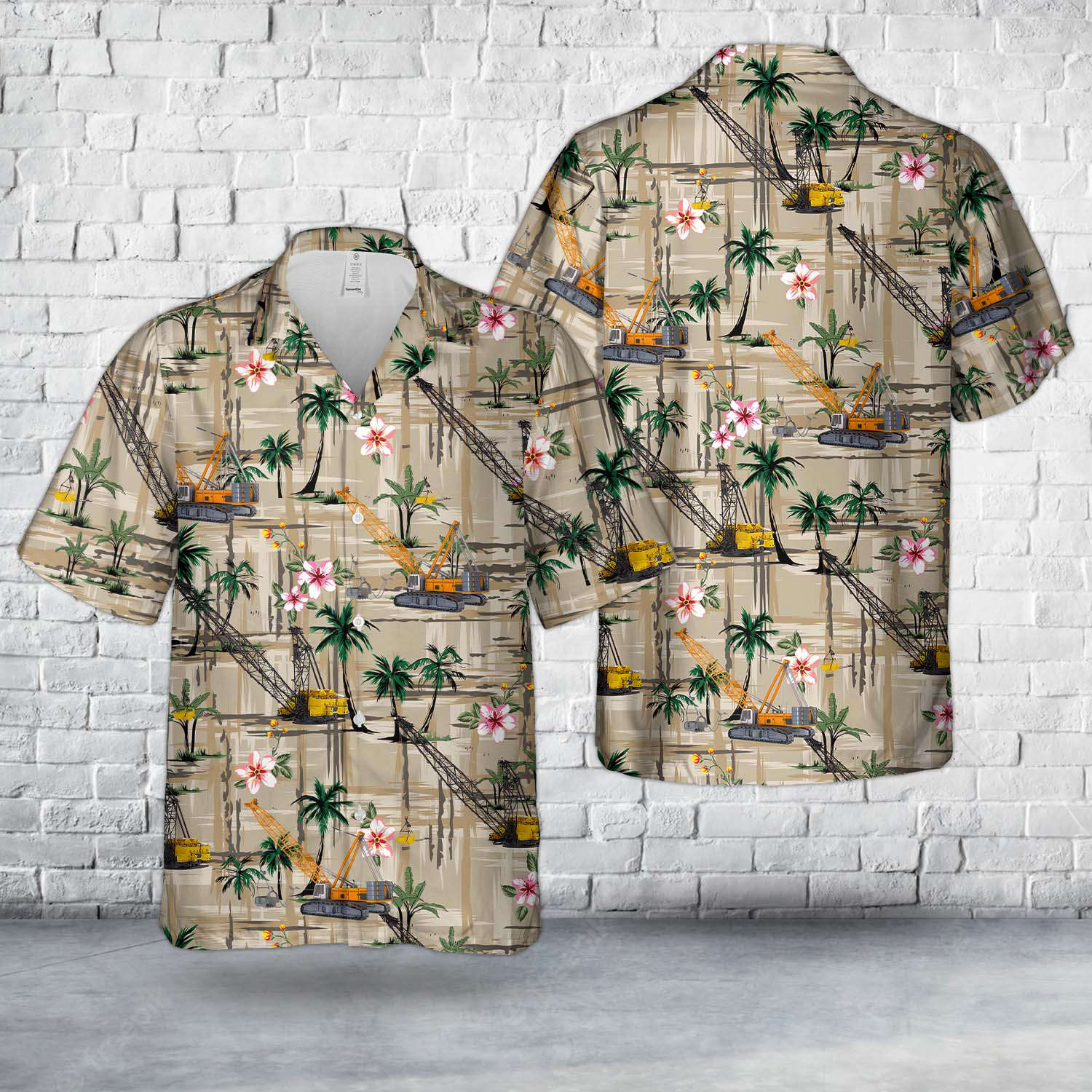 Dragline Excavators Hawaiian Shirt Gift for Men Dad Father Gift for Men Dad Father