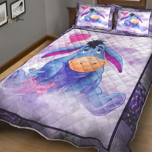 Eeyore Cute Love Quilt Bedding Set Decor Gift For Men Women Decor Gift For Men Women G95