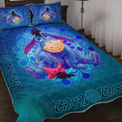 Eeyore Quilt Bedding Set Decor Gift For Men Women Decor Gift For Men Women G95