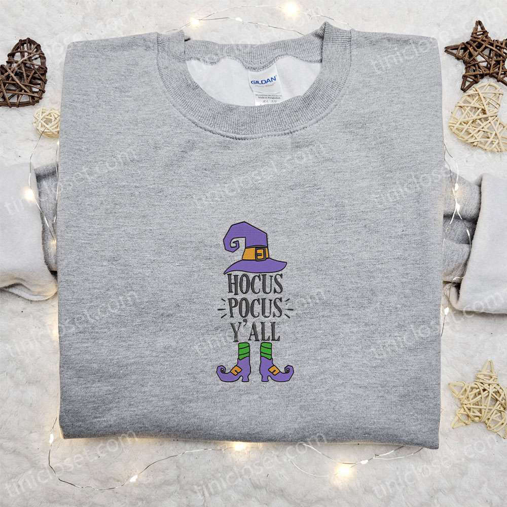 Halloween Embroidered Shirt: Elf Hocus Pocus Yall – Adorable & Inspiring Halloween Embroidered Shirt: Elf Hocus Pocus Yall – Adorable & Inspiring