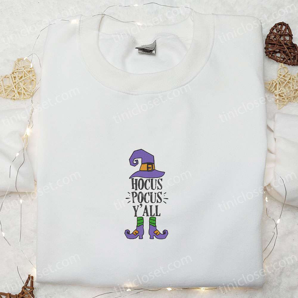 Halloween Embroidered Shirt: Elf Hocus Pocus Yall – Adorable & Inspiring Halloween Embroidered Shirt: Elf Hocus Pocus Yall – Adorable & Inspiring
