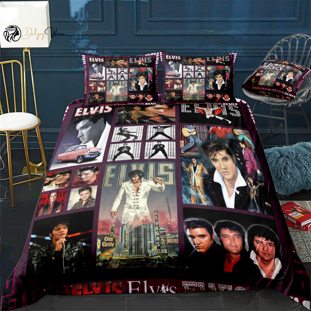 Elvis Presley 1 Love Bedding Set Decor Gift For Men Women Decor Gift For Men Women G95