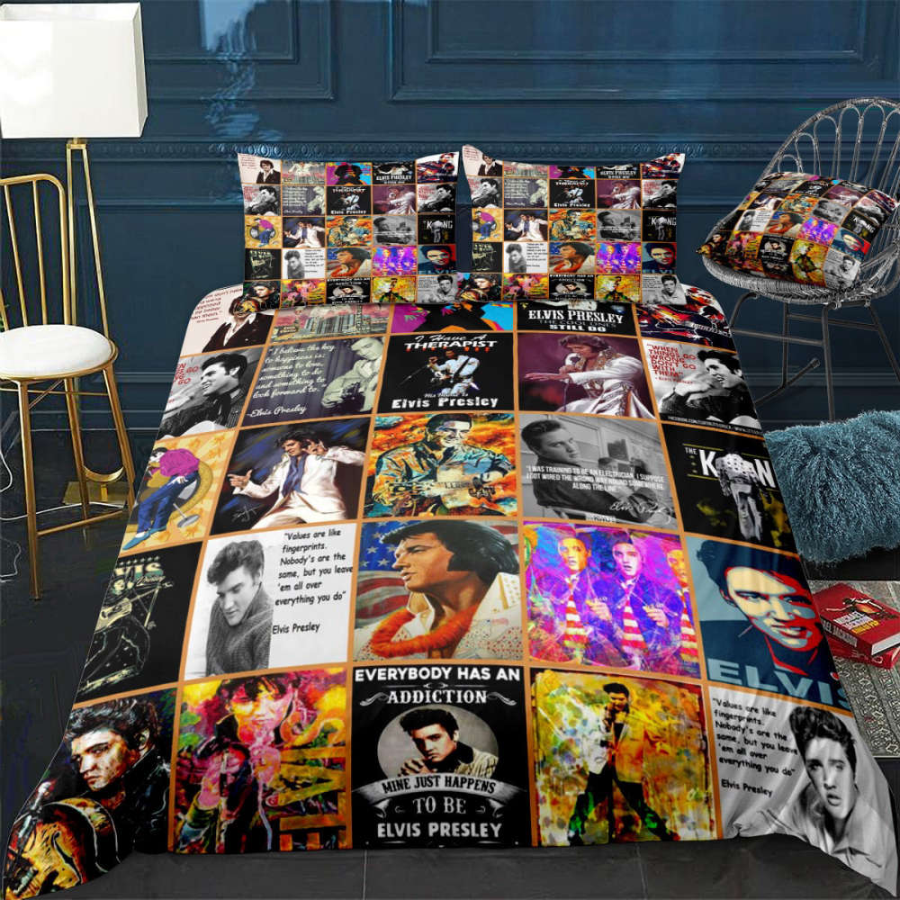 Elvis Presley Bedding Set Decor Gift For Men Women Decor Gift For Men Women CH