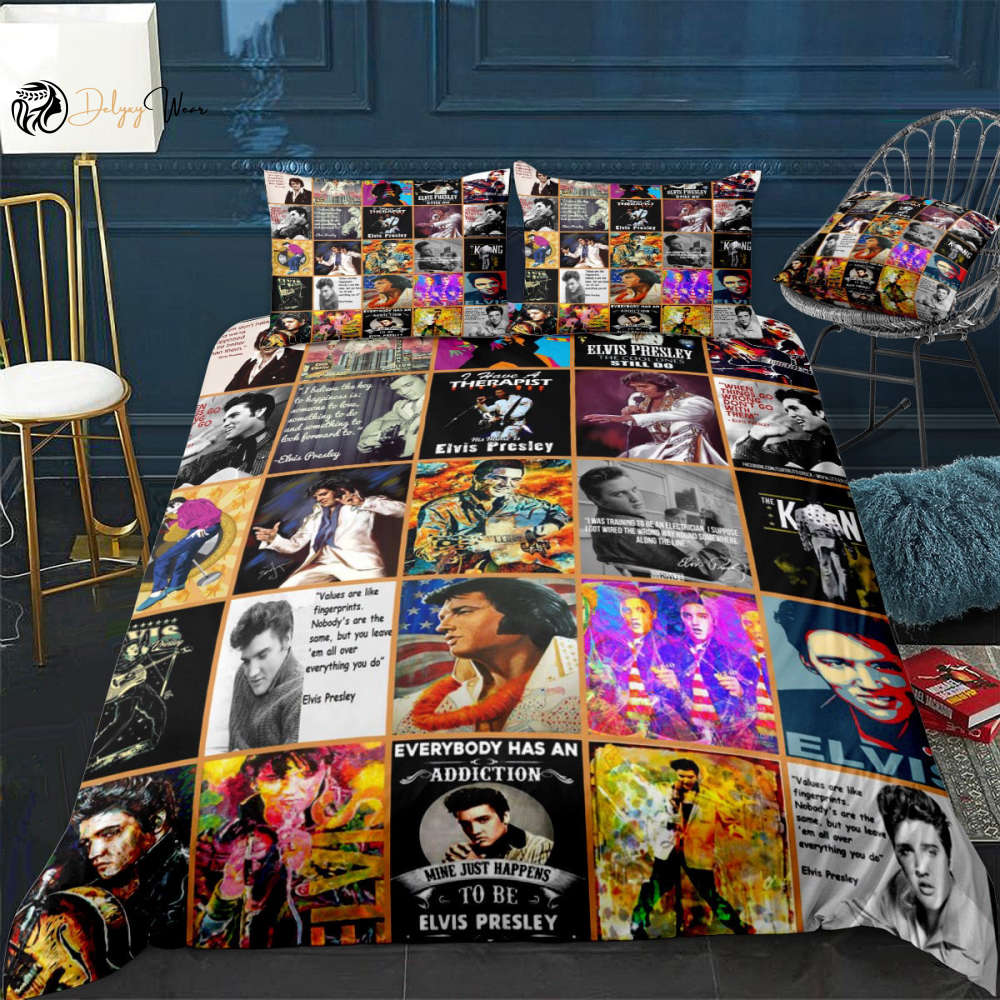 Elvis Presley Bedding Set Decor Gift For Men Women Decor Gift For Men Women CH