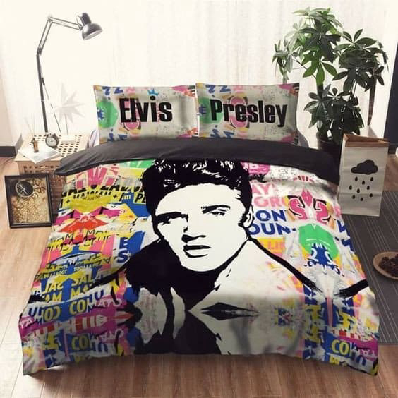 Elvis Presley Bedding Set Decor Gift For Men Women Decor Gift For Men Women G95