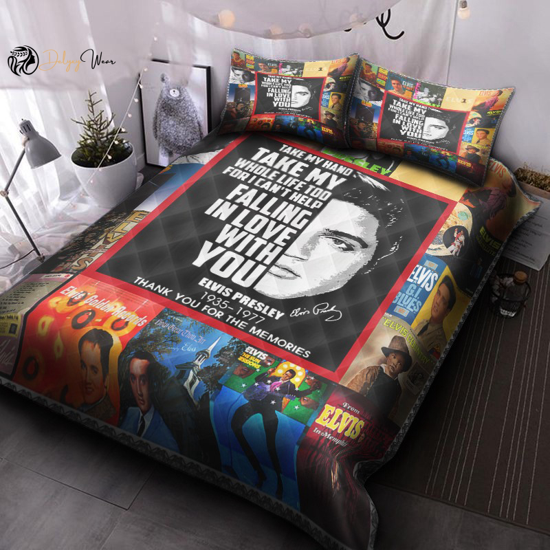 Elvis Presley lover Quilt Bedding Set Decor Gift For Men Women Decor Gift For Men Women CH