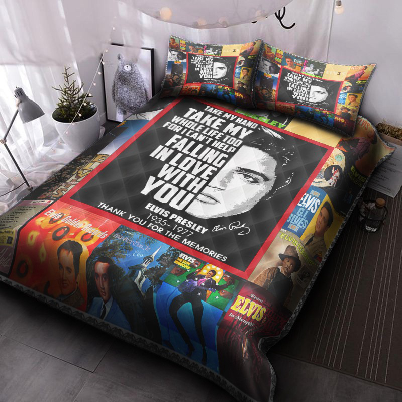 Elvis Presley lover Quilt Bedding Set Decor Gift For Men Women Decor Gift For Men Women CH