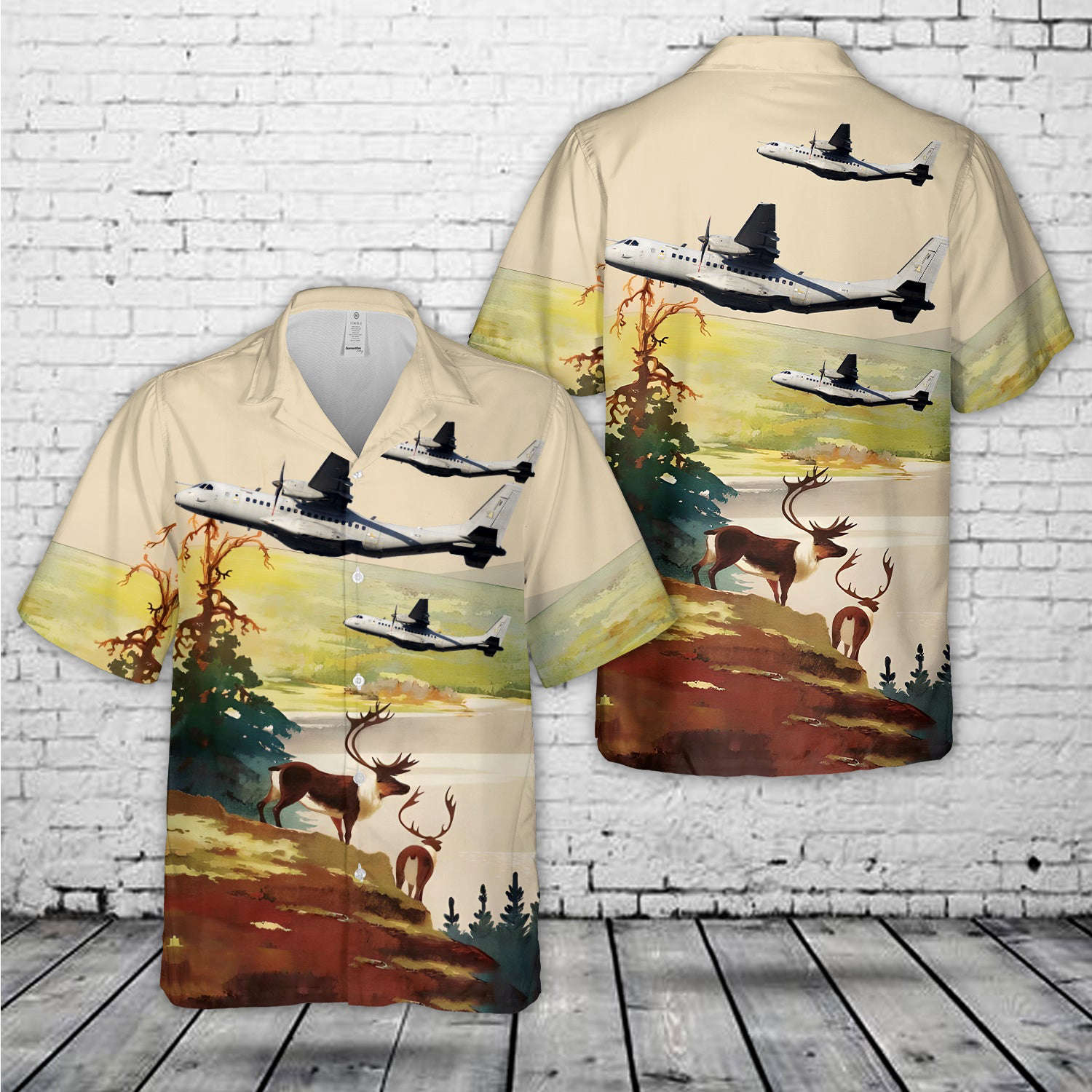 Finnish Air Force CASA C-295M Hawaiian Shirt Gift for Men Dad Father Gift for Men Dad Father