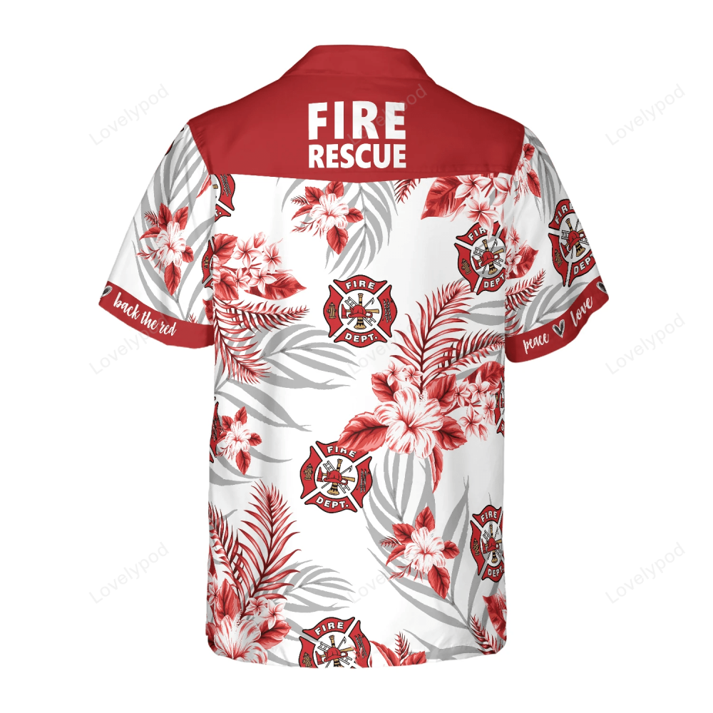 Firefighter Fire Rescue Hawaiian Shirt Gift for Men Women Fans – Perfect Gift for Firefighters