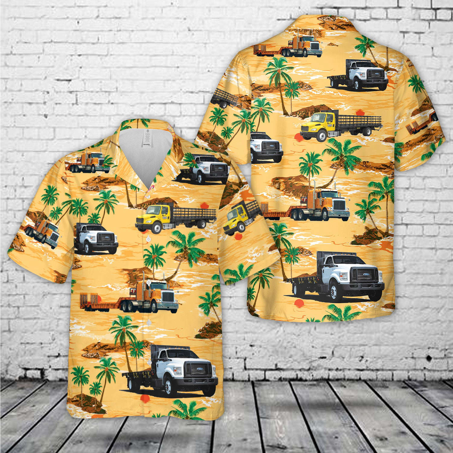 Flatbed truck Hawaiian Shirt Gift for Men Dad Father Gift for Men Dad Father