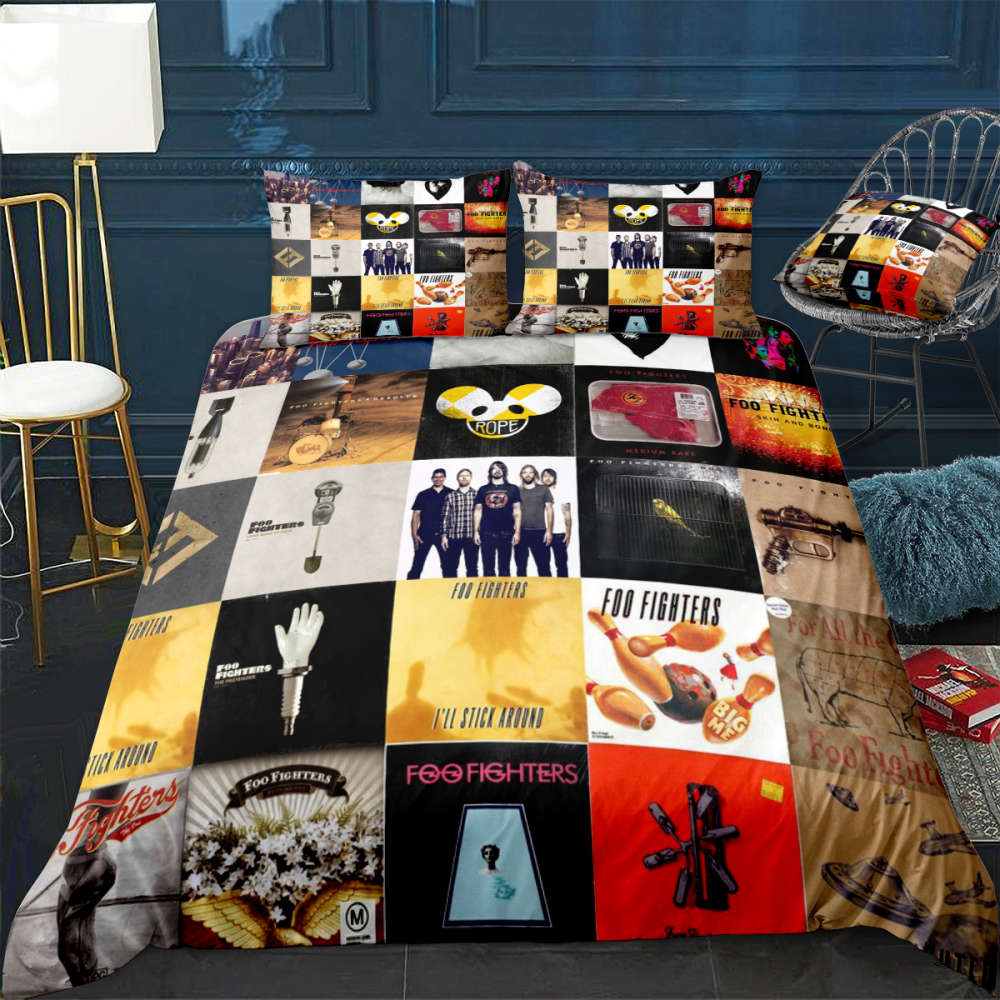 Foo Fighters Bedding Set Decor Gift For Men Women Decor Gift For Men Women G95