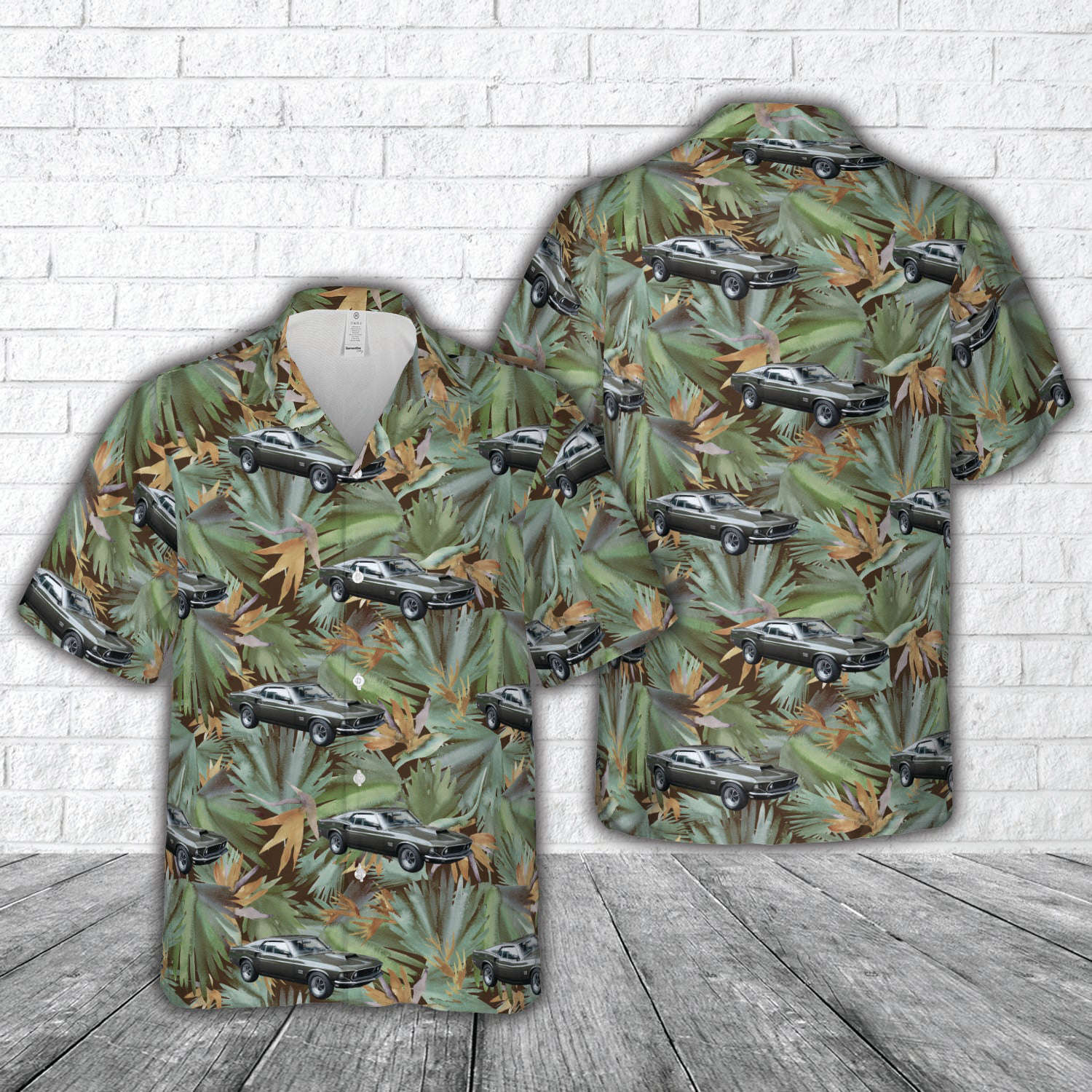 Ford Mustang Boss 429 (1969) Hawaiian Shirt Gift for Men Dad Father Gift for Men Dad Father