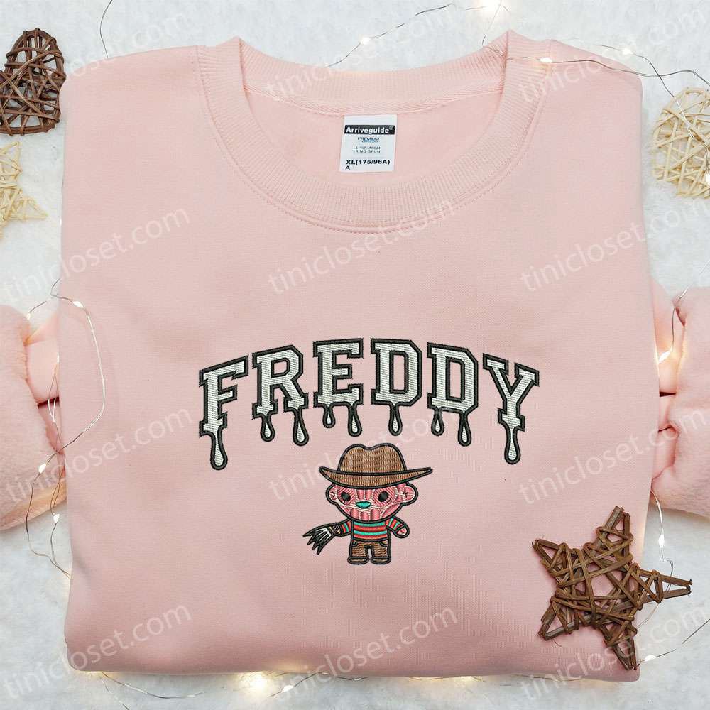 Freddy Krueger Drip Embroidered Sweatshirt: Horror Movie Hoodie – Best Halloween Gift Ideas Freddy Krueger Drip Embroidered Sweatshirt: Horror Movie Hoodie – Best Halloween Gift Ideas