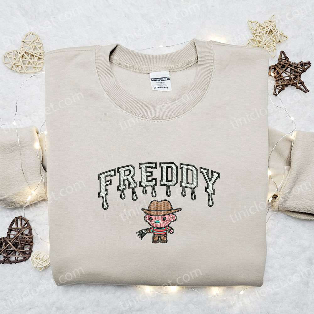 Freddy Krueger Drip Embroidered Sweatshirt: Horror Movie Hoodie – Best Halloween Gift Ideas Freddy Krueger Drip Embroidered Sweatshirt: Horror Movie Hoodie – Best Halloween Gift Ideas