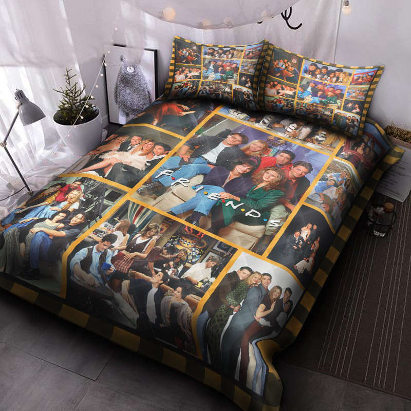 Friends Quilt Bedding Set Decor Gift For Men Women Decor Gift For Men Women CH