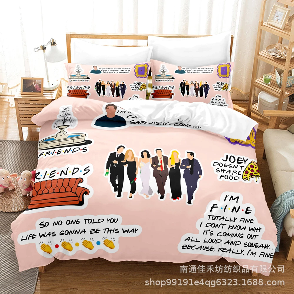 Friends Tv Show Bedding Set Decor Gift For Men Women Decor Gift For Men Women G95
