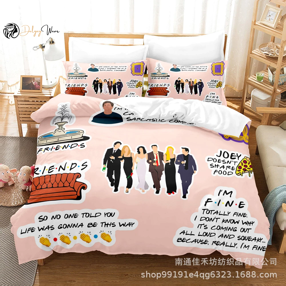 Friends Tv Show Bedding Set Decor Gift For Men Women Decor Gift For Men Women G95
