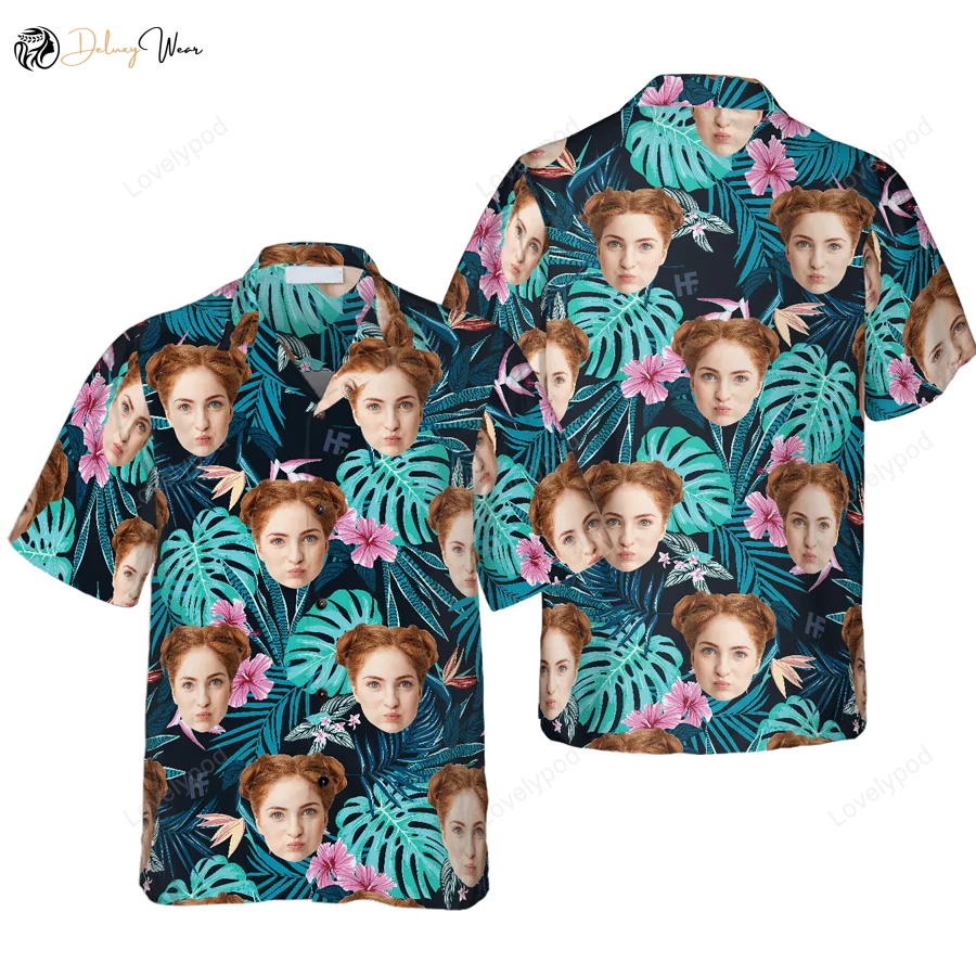 Custom Funny Face Hawaiian Shirt for Men – Customizable & Hilarious Designs