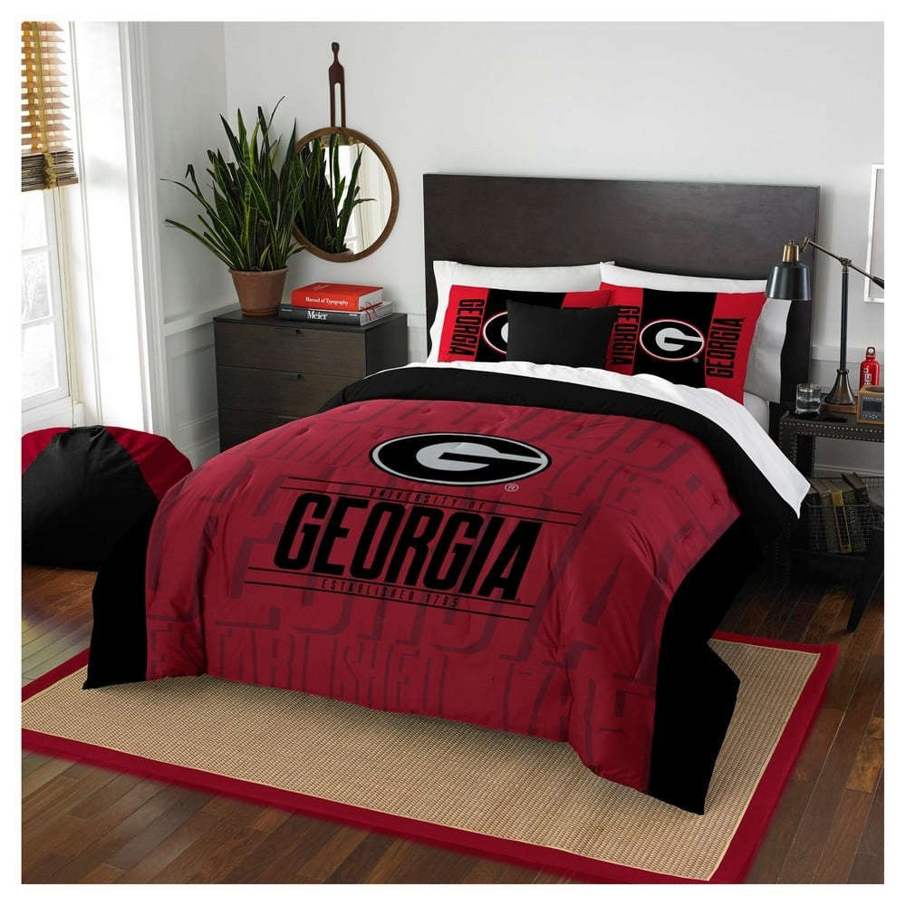 Georgia Bulldogs Bedding Set Decor Gift For Men Women Decor Gift For Men Women G95