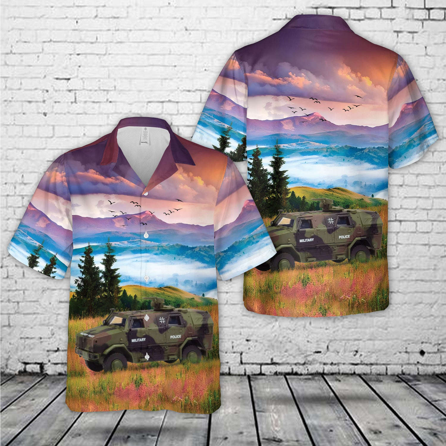 German Army ATF Dingo 2 Armored Truck Hawaiian Shirt Gift for Men Dad Father Gift for Men Dad Father