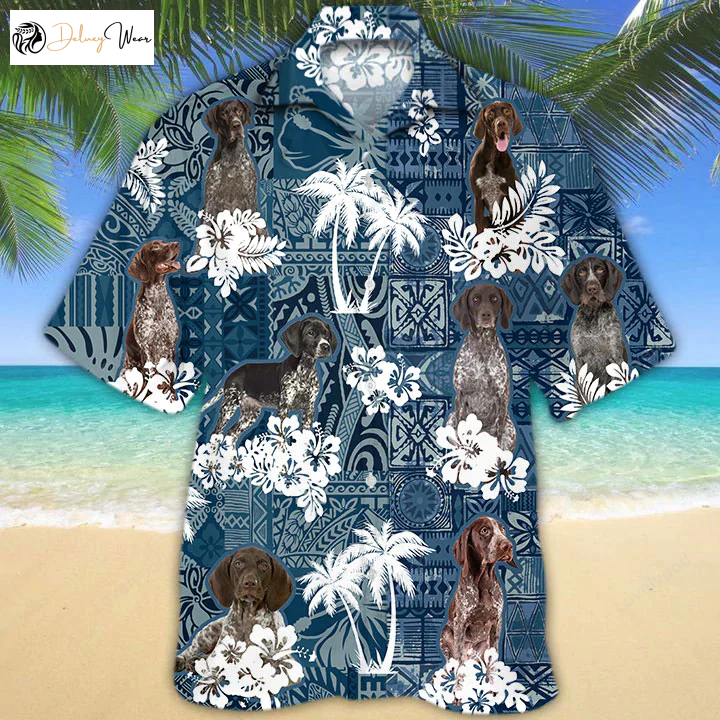 Stylish German Shorthaired Pointer Hawaiian Shirt Gift for Men Women Fans - Perfect for Dog Lovers!