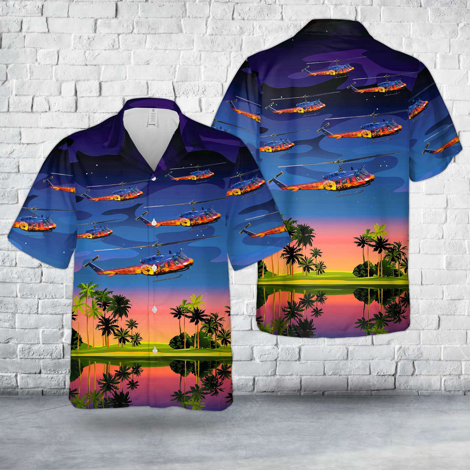 Germany Army Bell (Dornier) UH-1D Iroquois (205) Hawaiian Shirt Gift for Men Dad Father Gift for Men Dad Father