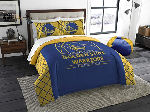 Golden State Warriors Bedding Set Decor Gift For Men Women Decor Gift For Men Women G95