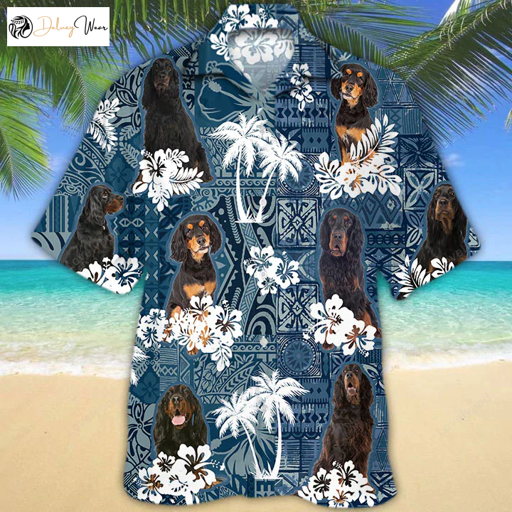 Shop the Trendy Gordon Setter Hawaiian Shirt - Stylish and Comfortable