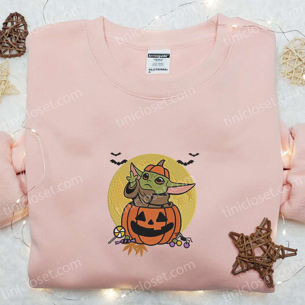 Halloween Baby Yoda Embroidered Shirt: Cute & Best Halloween Shirt Ideas Halloween Baby Yoda Embroidered Shirt: Cute & Best Halloween Shirt Ideas