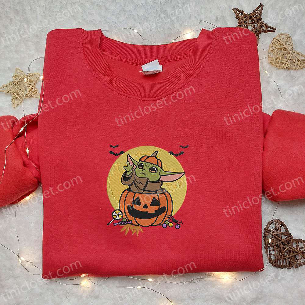 Halloween Baby Yoda Embroidered Shirt: Cute & Best Halloween Shirt Ideas Halloween Baby Yoda Embroidered Shirt: Cute & Best Halloween Shirt Ideas