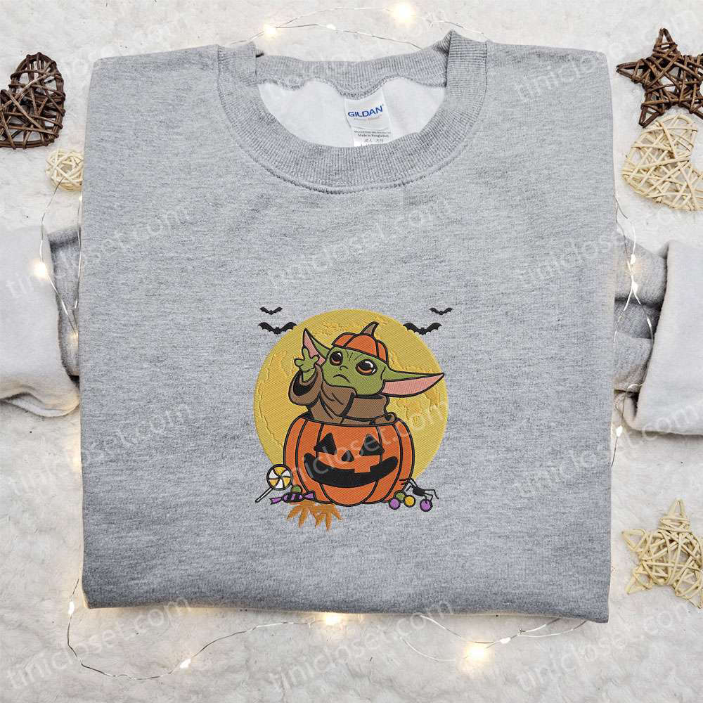 Halloween Baby Yoda Embroidered Shirt: Cute & Best Halloween Shirt Ideas Halloween Baby Yoda Embroidered Shirt: Cute & Best Halloween Shirt Ideas