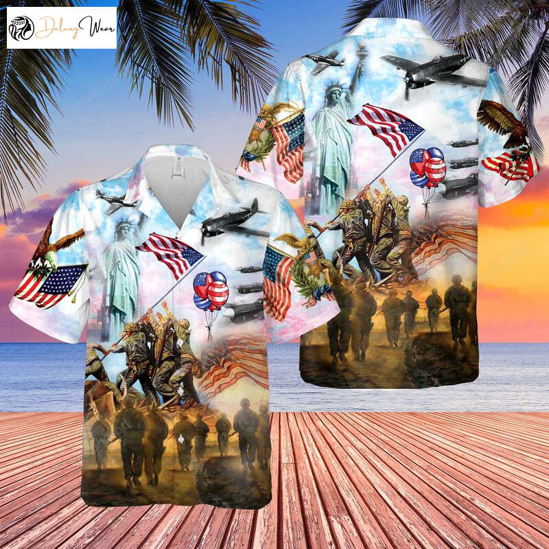 Hawaiian Shirt Gift for Men Women Fans for 4th of July: Celebrate Independence Day with Joy!