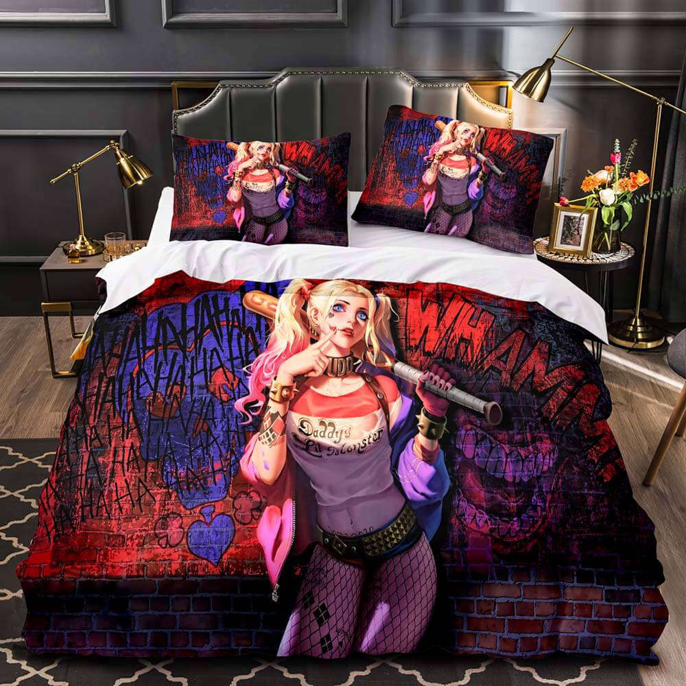 Harley Quinn 1 Bedding Set Decor Gift For Men Women Decor Gift For Men Women G95