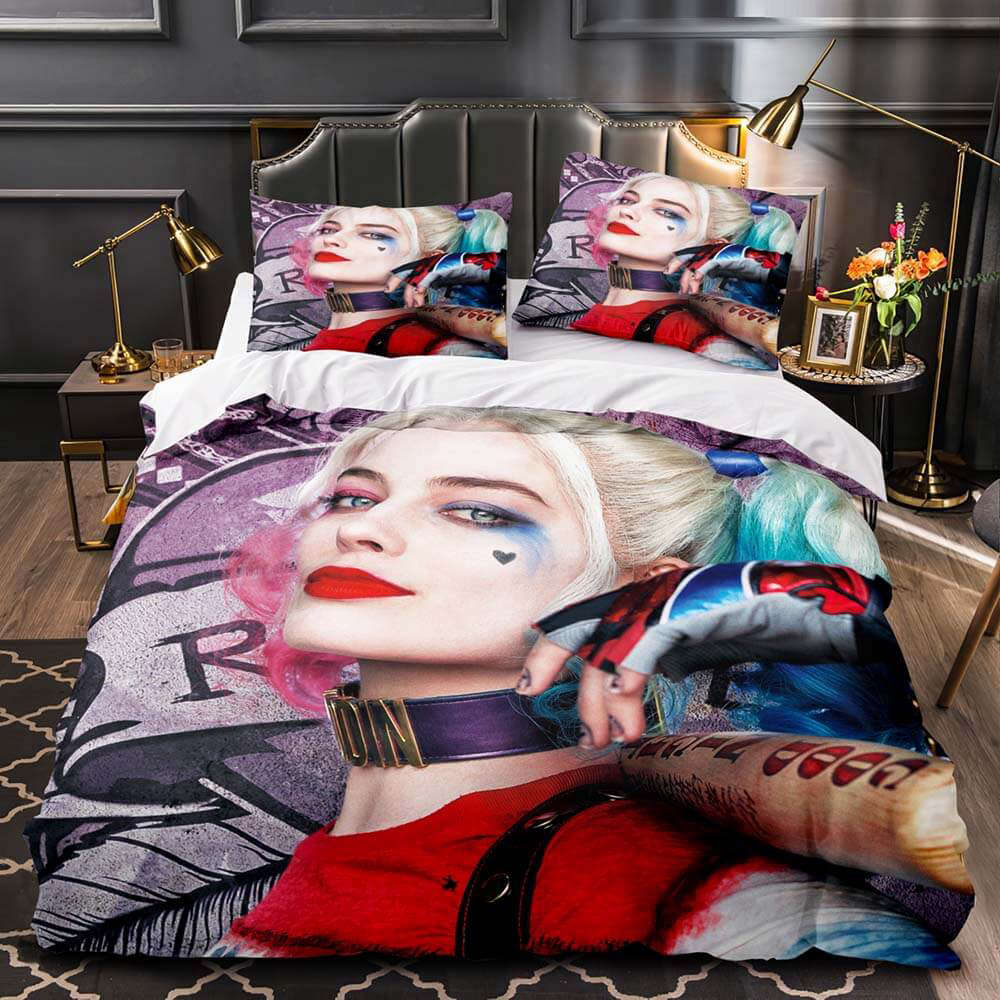 Harley Quinn 2 Bedding Set Decor Gift For Men Women Decor Gift For Men Women G95