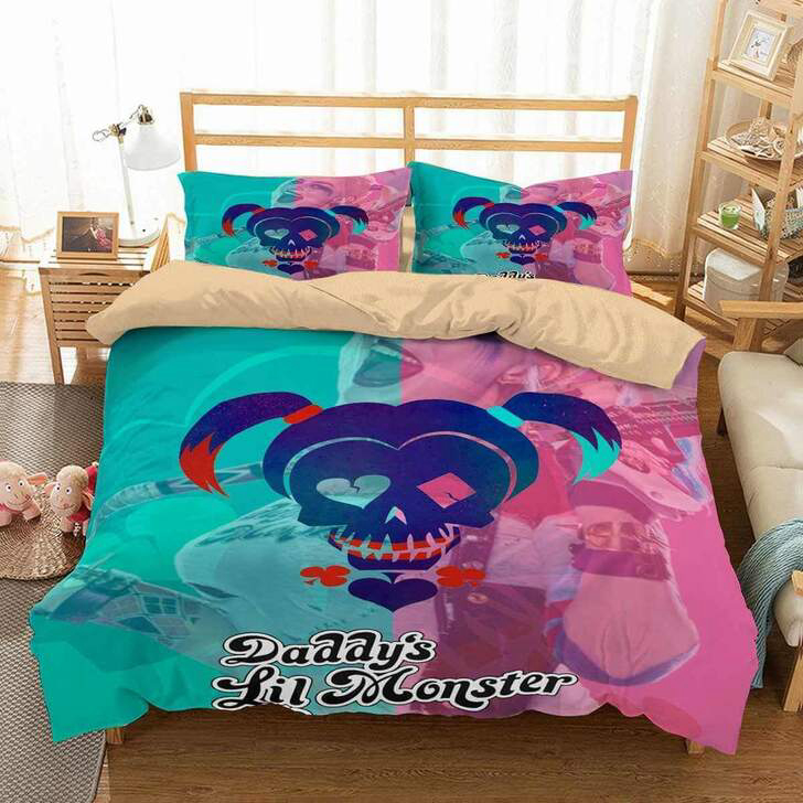 Harley Quinn Bedding Set Decor Gift For Men Women Decor Gift For Men Women G95