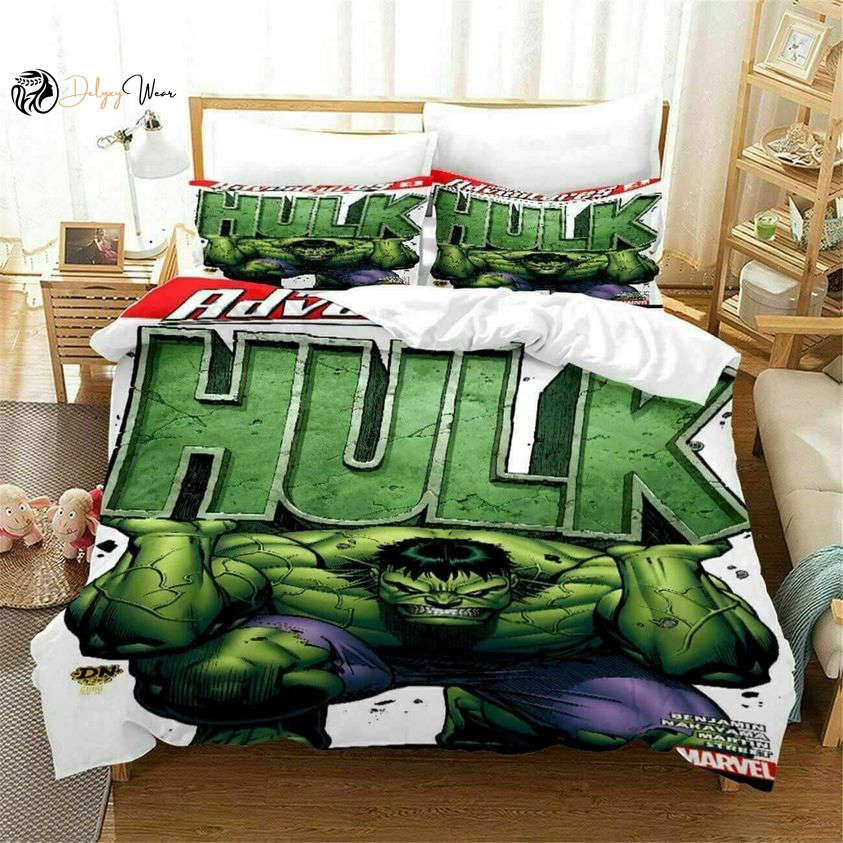 Hulk Marvel Love Bedding Set Decor Gift For Men Women Decor Gift For Men Women G95